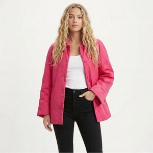 A.L.C. Lincoln Pink Water Resistant Jacket Medium NWT Snap Front Revolve Chic